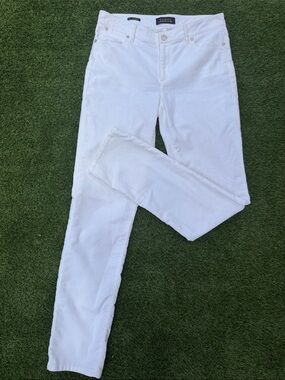 Talbots White Straight Five Pocket Jeans